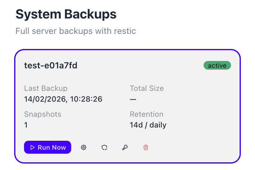 System Backups with Restic